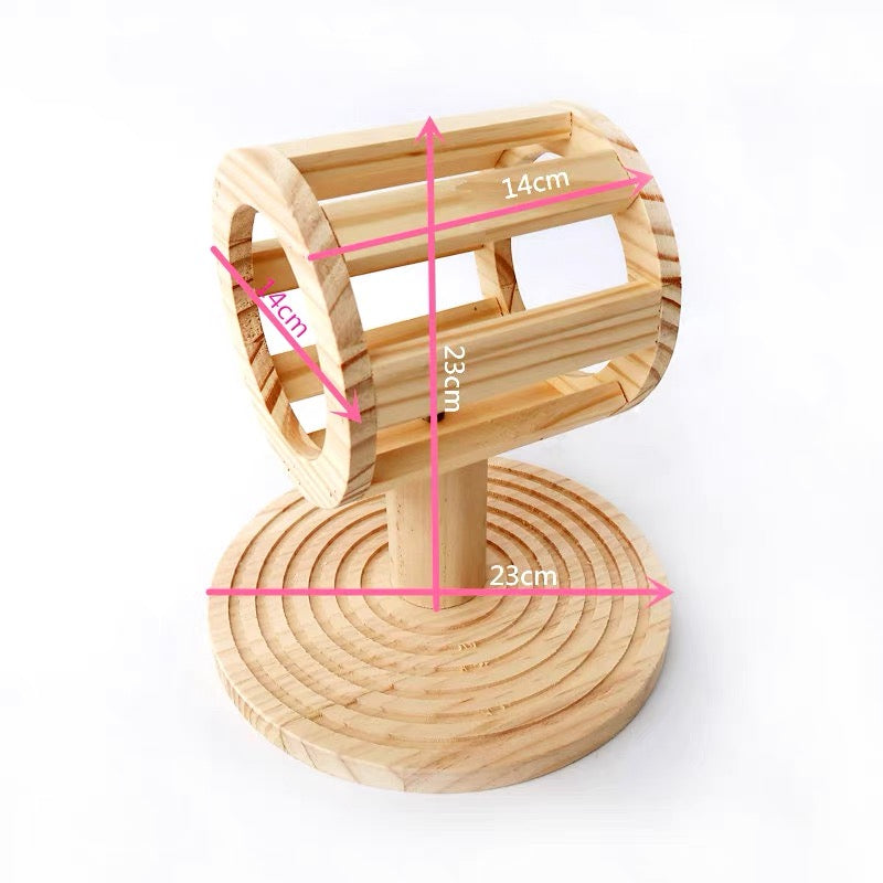 Wooden Hay Feeder with Stand