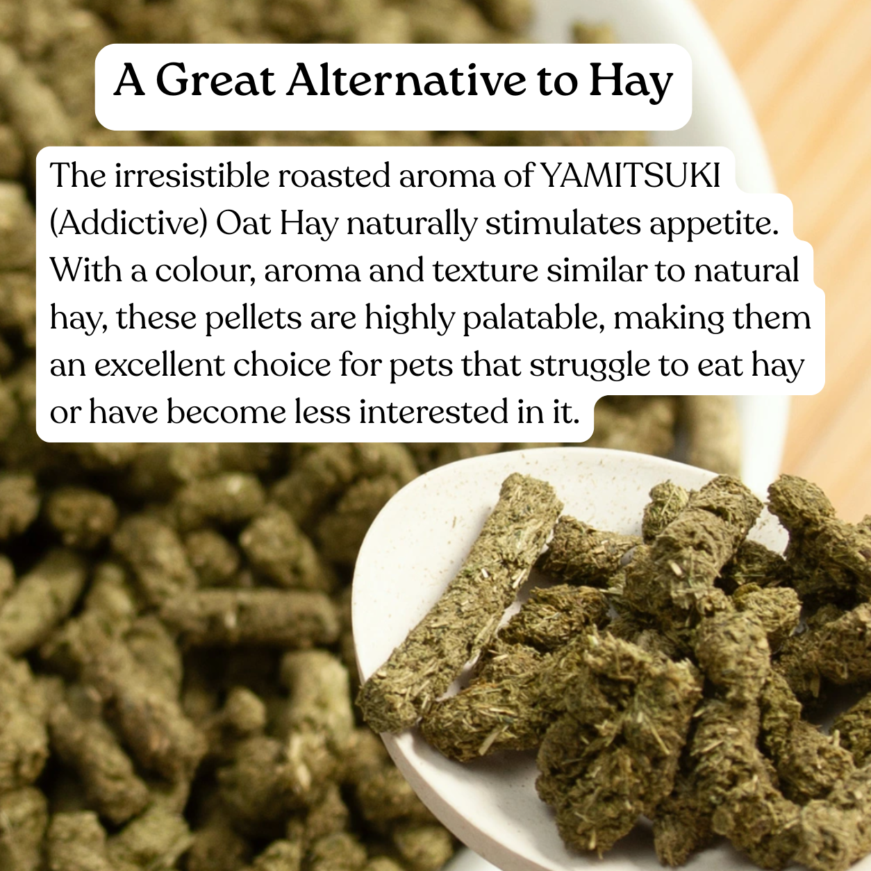 Leafcorp Yamitsuki (Addictive) Oat Hay Pellets