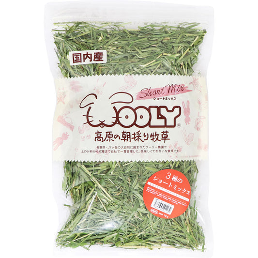 Wooly Morning-harvested highland grass, 3-type short mix, 70g