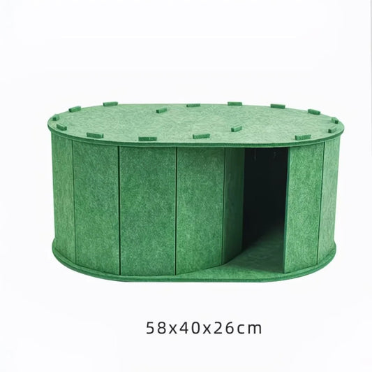 Pure Felt S-Shaped Maze Hideout Tunnel