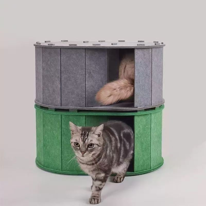 Pure Felt S-Shaped Maze Hideout Tunnel