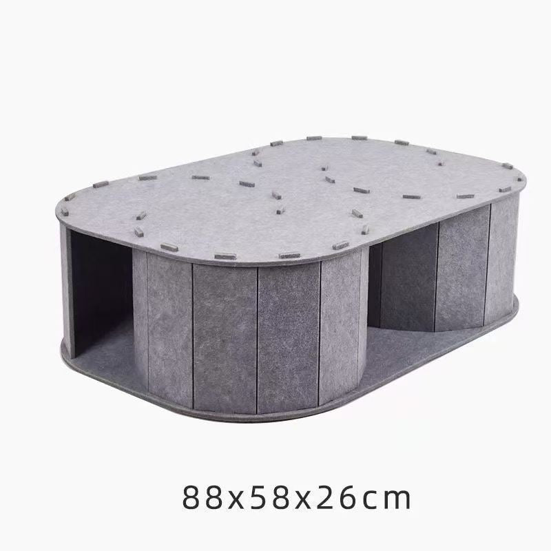 Pure Felt S-Shaped Maze Hideout Tunnel