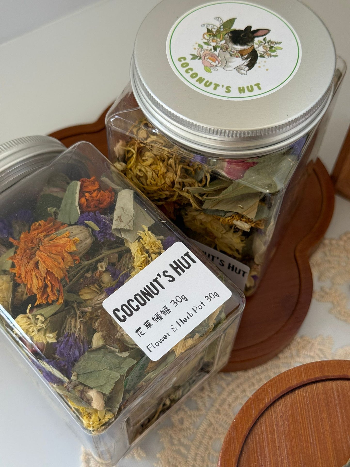 Coconut's Hut Herbal Blossom Mix – Natural Flower Topping 30g